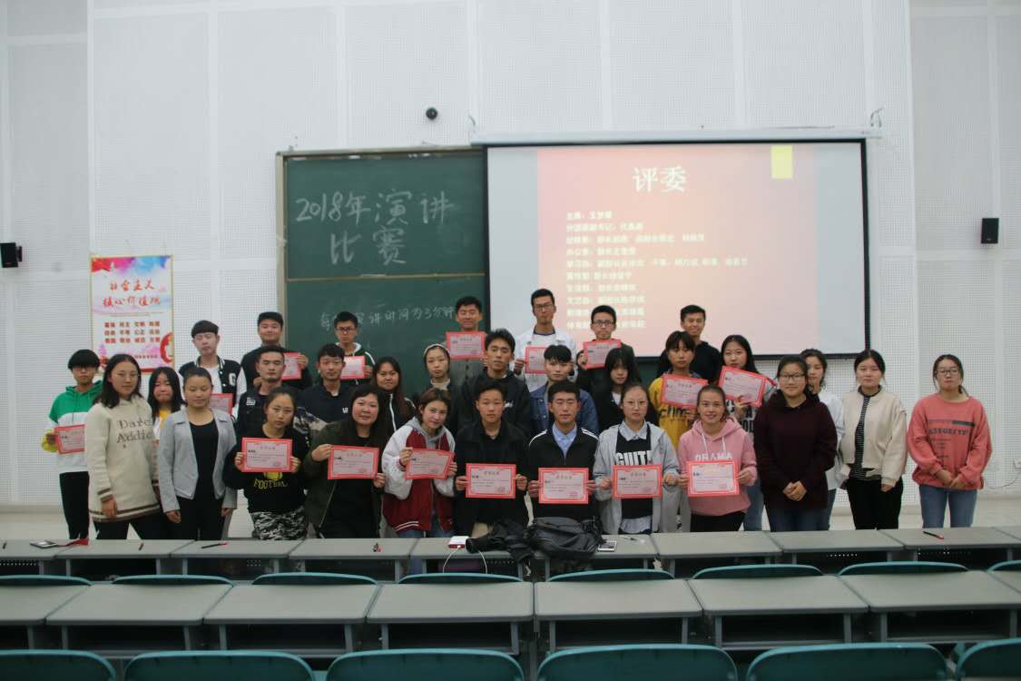 获奖同学合影